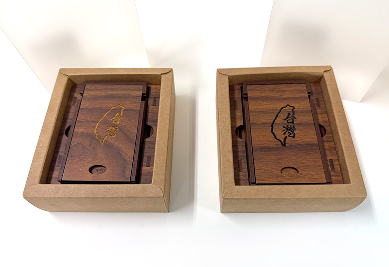 台灣相思木紋名片盒